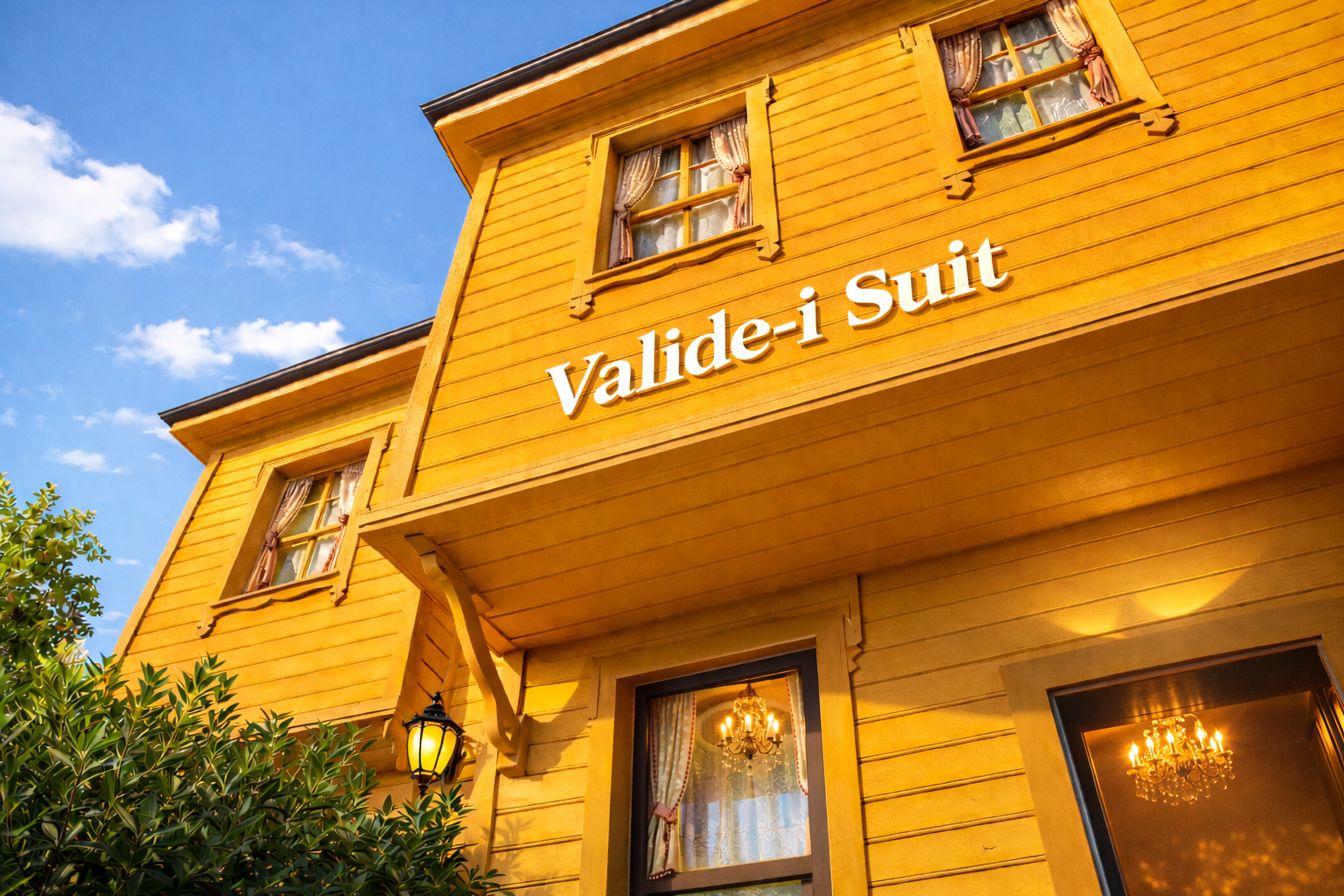 Valide-i Suit tabelalı tarihi ahşap dış cephe